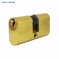 Quality Satin Brass 54-100mm Brass Small Oval Mortise Lock Cylinder