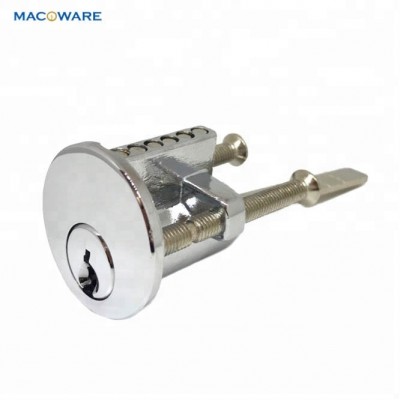 Economic Chrome Plated 45-55mm Tail Quality Brass Rim Lock Cylinder